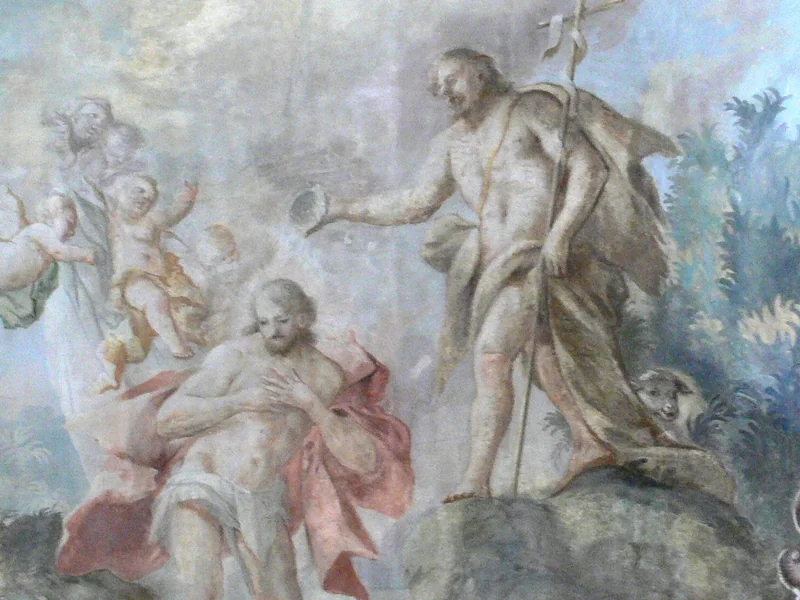 1709-Josef Anton Hafner - Battesimo di Cristo